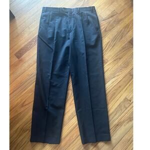 Lauren Ralph Lauren Black Wool Comfort Fit Trouser Pants Size 36x32